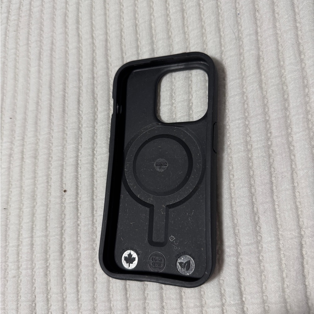 Black Pela iphone 15 pro case